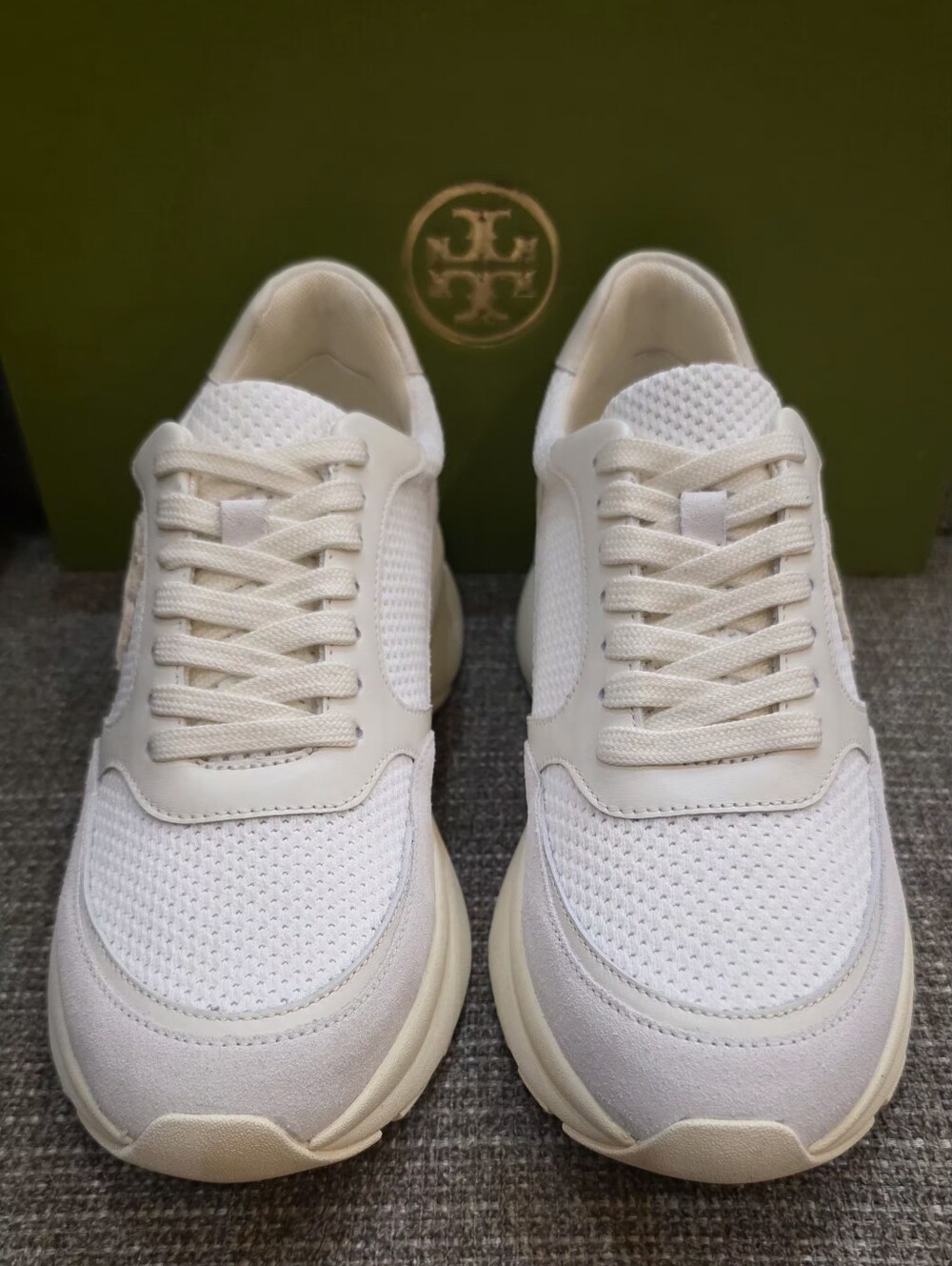 Tory Burch Kick Trainer Chevrons Mesh Sneakers